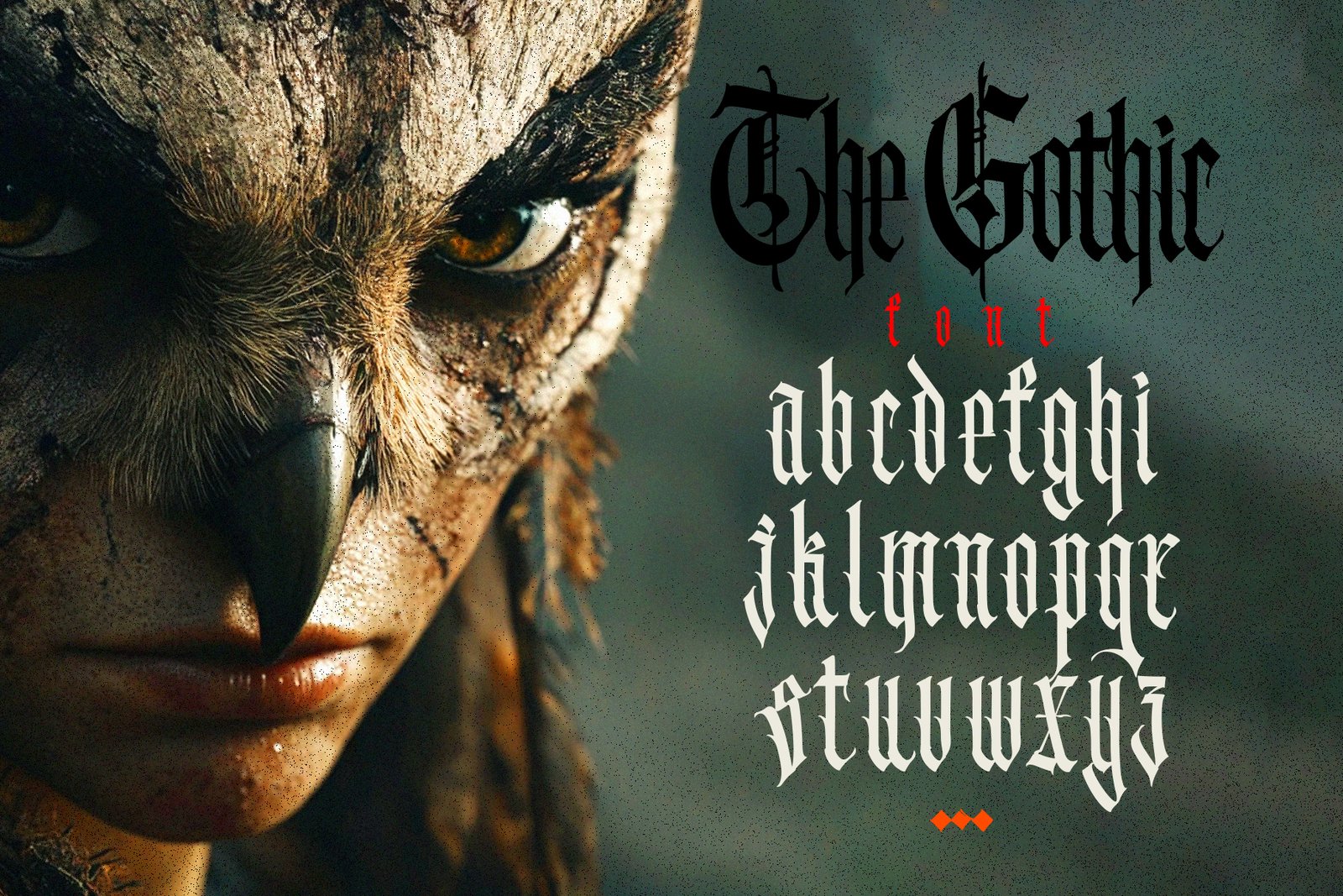 Gothic vector letters - 031