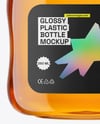 Plastic Bottle with Syrup Mockup