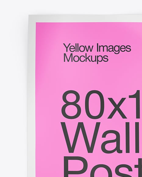 Poster with Kraft Paper Tube Mockup