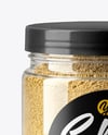 Plastic Jar with Ground Cardamom Mockup