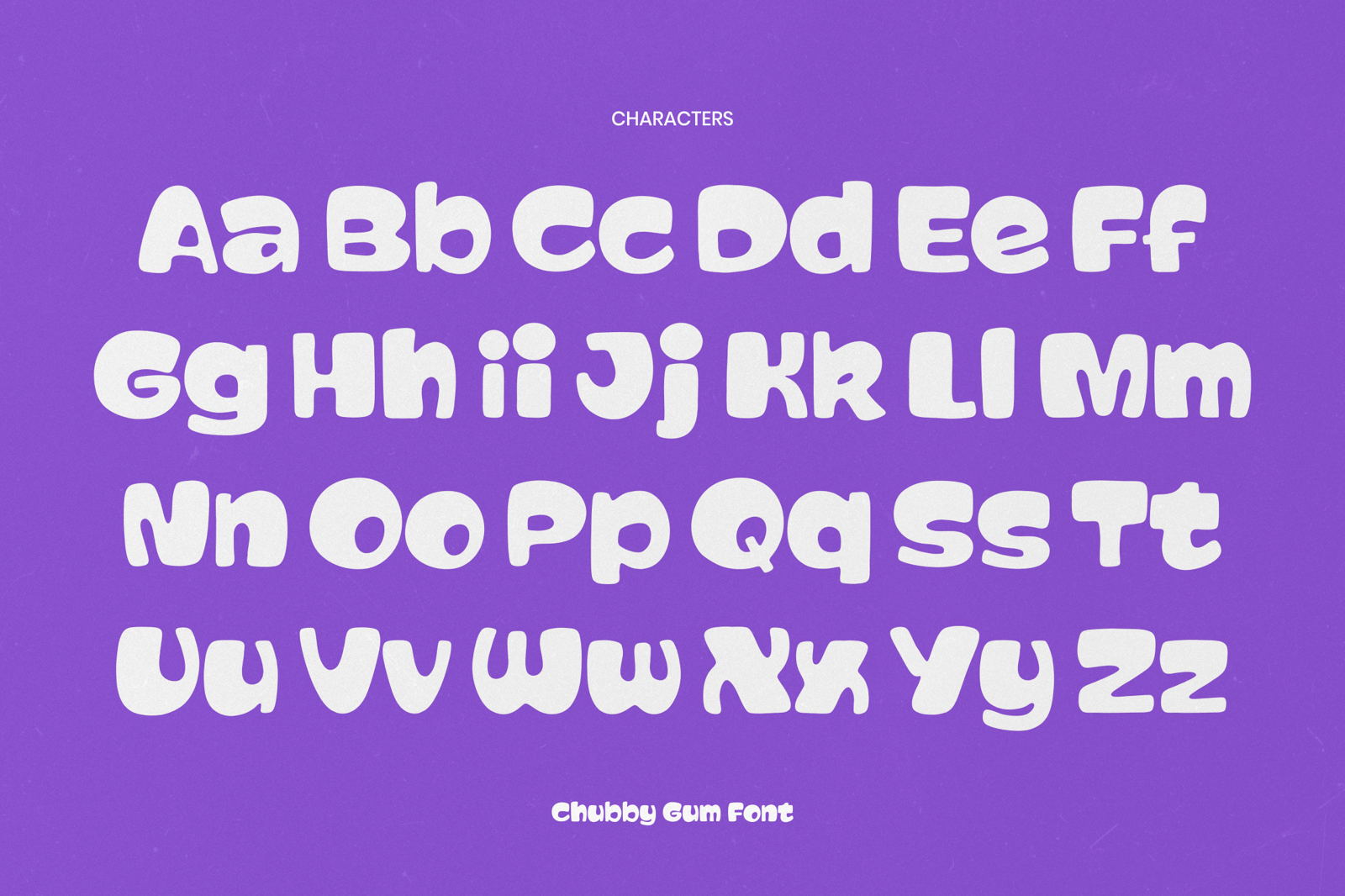 Chubby Gum - A Playful Chunky Display Font