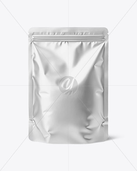 Metallic Stand-up Pouch Mockup