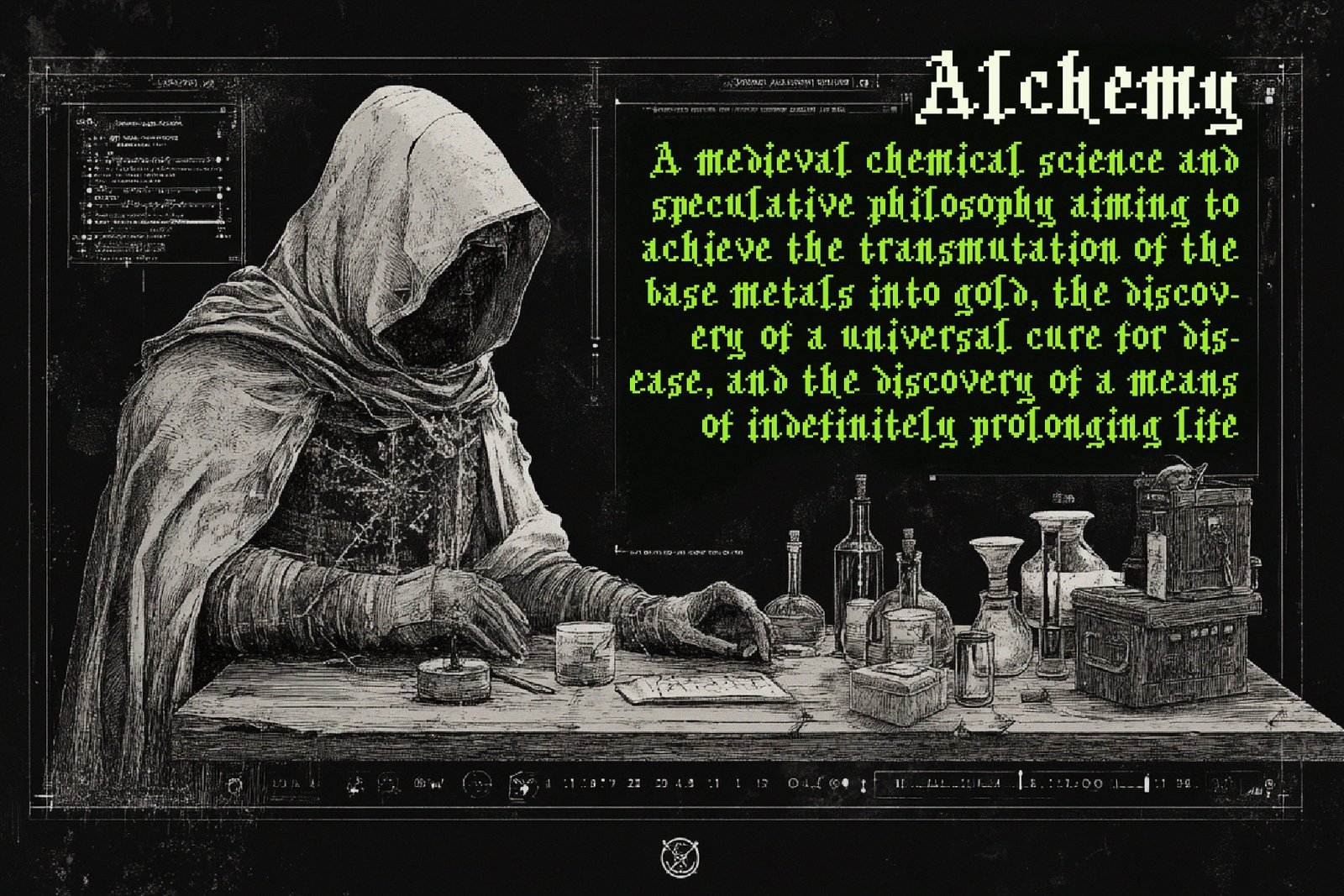 Pixel Warden - Blackletter Typeface