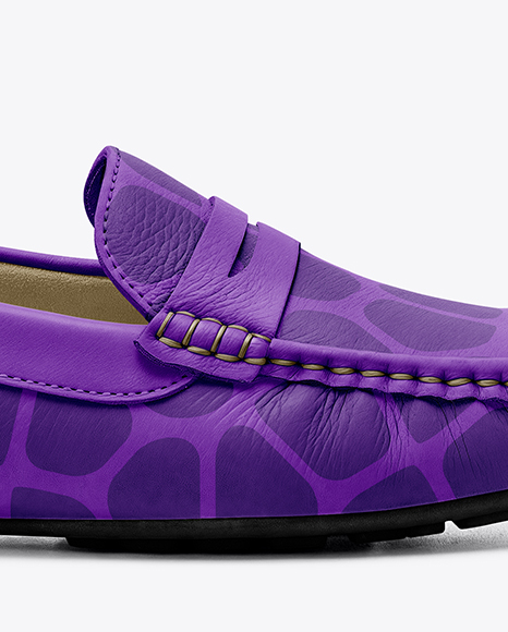 Women's Leather Moccasin Mockup