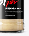 Spice Glass Jar with Garlic Powder Mockup