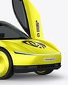 Electric RoboCab W/The Doors Open Mockup - Half Side View