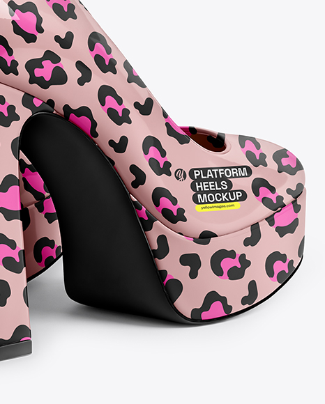 Pair of Platform Heels Mockup