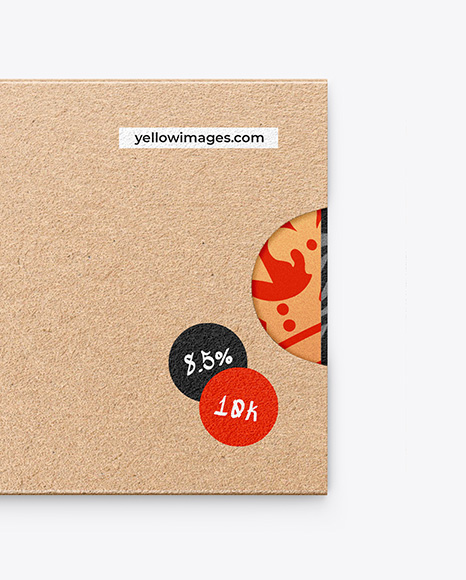 Credit Card w/ Kraft Cardholder Mockup