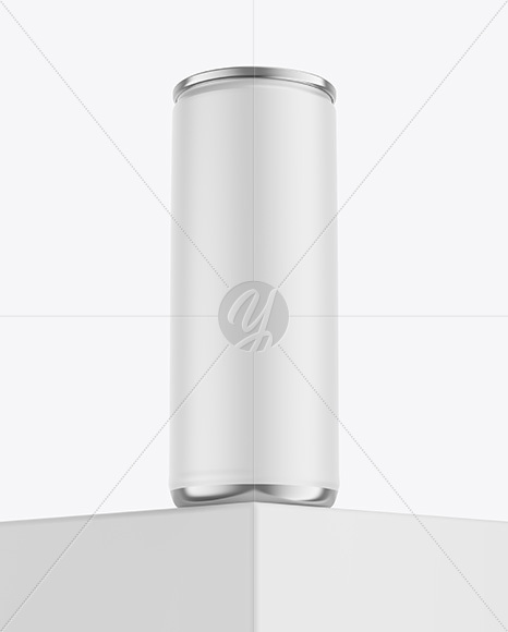 Matte Aluminium Can Mockup