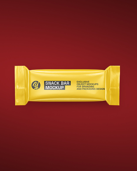 Glossy Snack Package Mockup