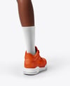 Black Woman with Afro Hairstyle Wearing Full Basketball Kit Mockup