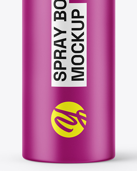 Matte Spray Bottle Mockup