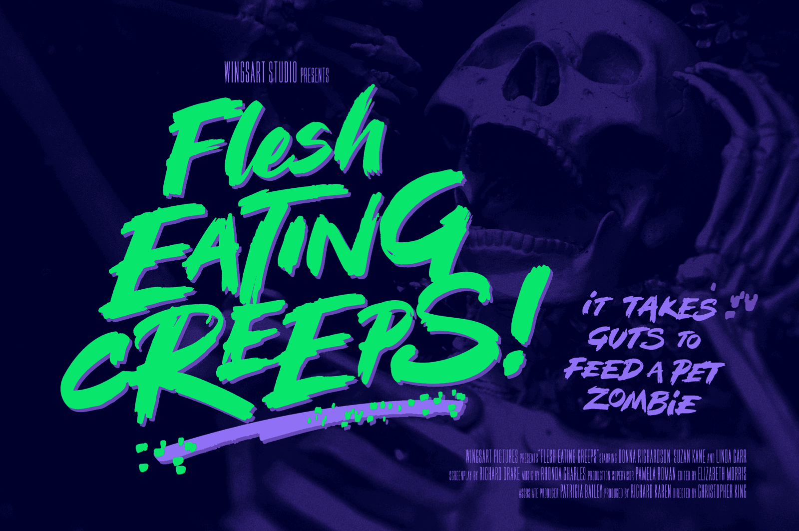 More Brains! A Playful, Hand-Drawn Retro Horror Font