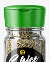 Glass Spice Jar with Rosemary Mockup