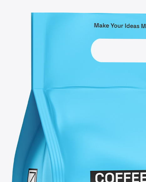 Coffee Bag Mockup – Half Side View