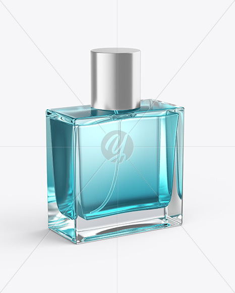 Clear Glass Perfume Bottle Mockup