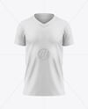 Kids V-Neck T-Shirt Mockup - Front View