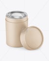Kraft Paper Tube with Tea Mockup