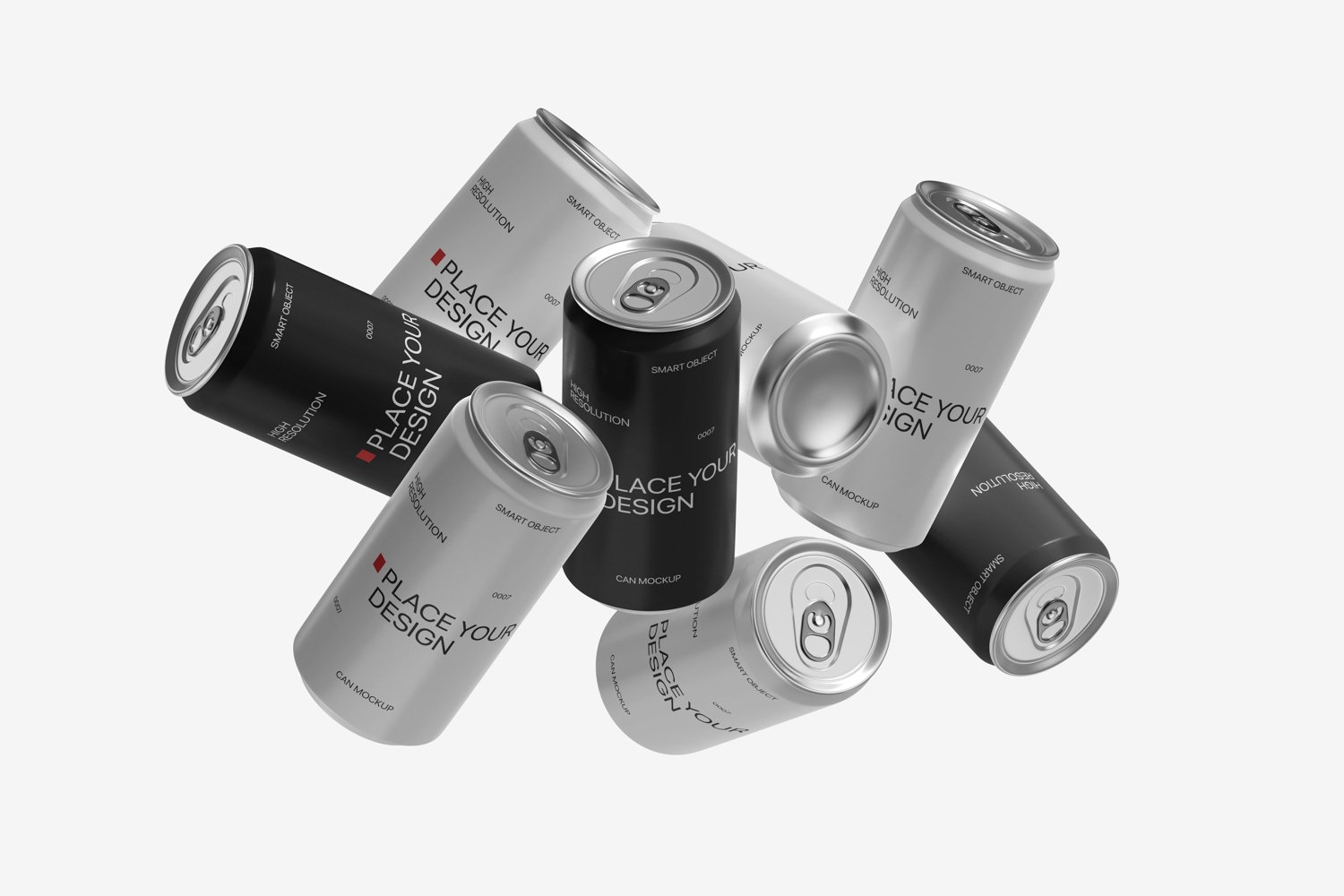 Soda Can Packaging Mockup