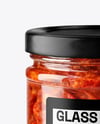 Clear Glass Jar with Sun Dried Tomatoes Mockup
