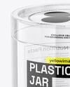Clear Plastic Tube with Cookies Mockup