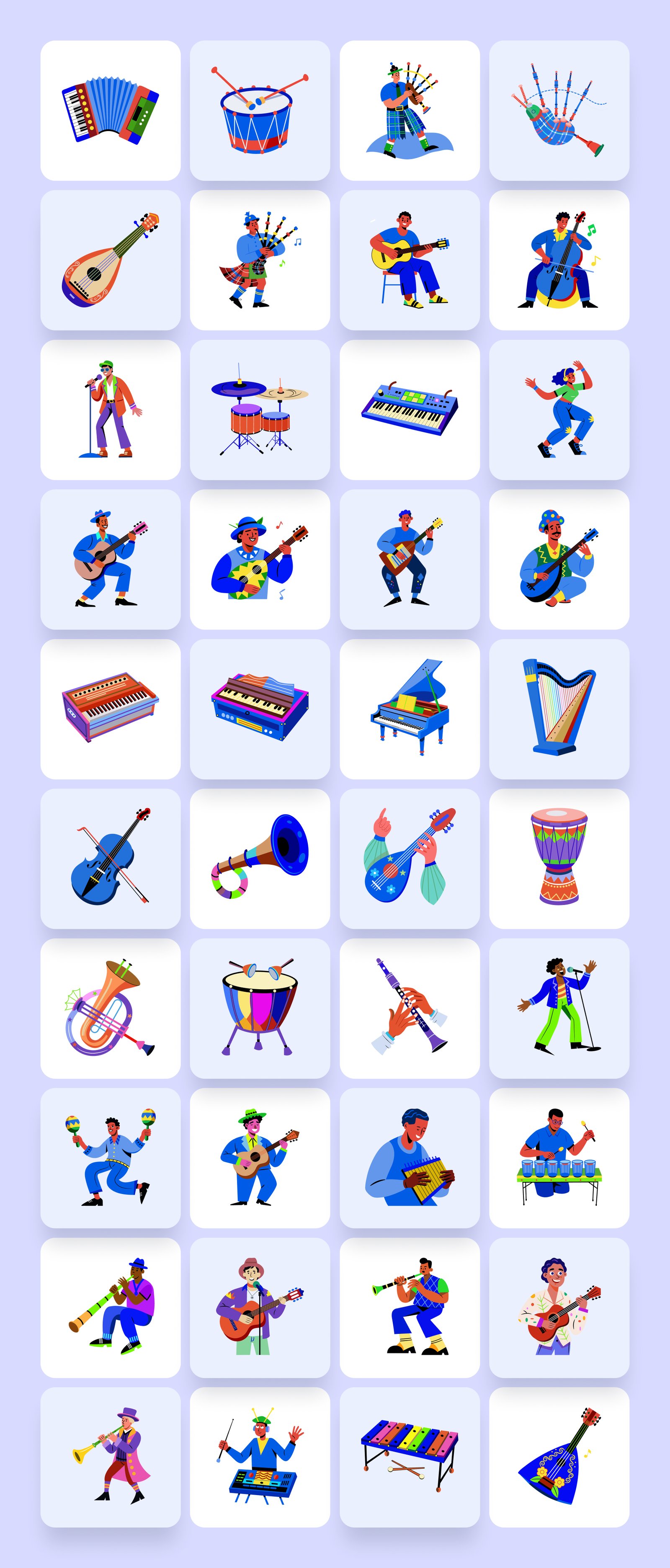 Music Vector Illustration Set
