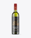Green Glass White Wine Bottle Mockup