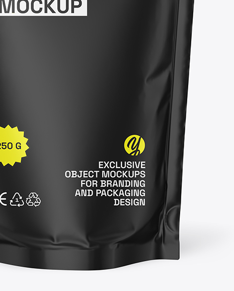 Matte Stand-up Pouch Mockup