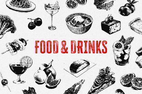 Vintage Food & Drinks Illustrations - Graphics
