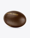 Vintage Leather Rugby Ball Mockup