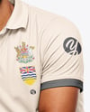 Indian Man Wearing Full Cricket Kit with Bat Mockup