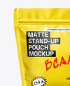 Matte Stand Up Pouch Mockup