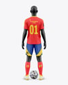 Soccer Kit w/ Mannequin Mockup - Back View