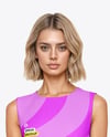 Woman Wearing Shift Dress Mockup