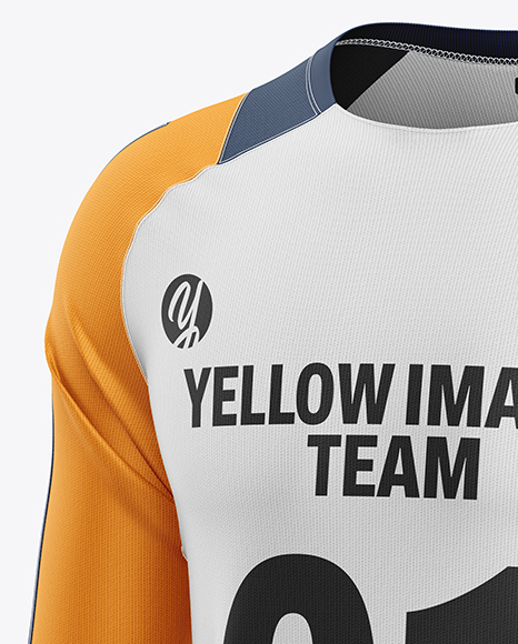 Training Long Sleeve Jersey Mockup - Half Side view