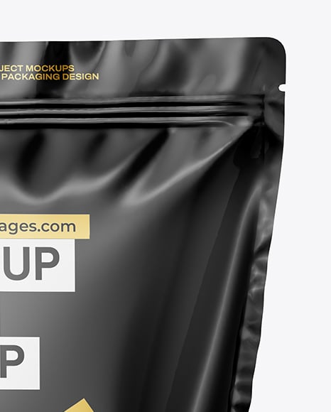 Glossy Stand-Up Pouch Mockup