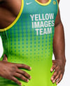 Afro-American Man Wearing Wrestling Uniform Mockup