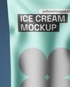Matte Metallic Ice Cream Package Mockup
