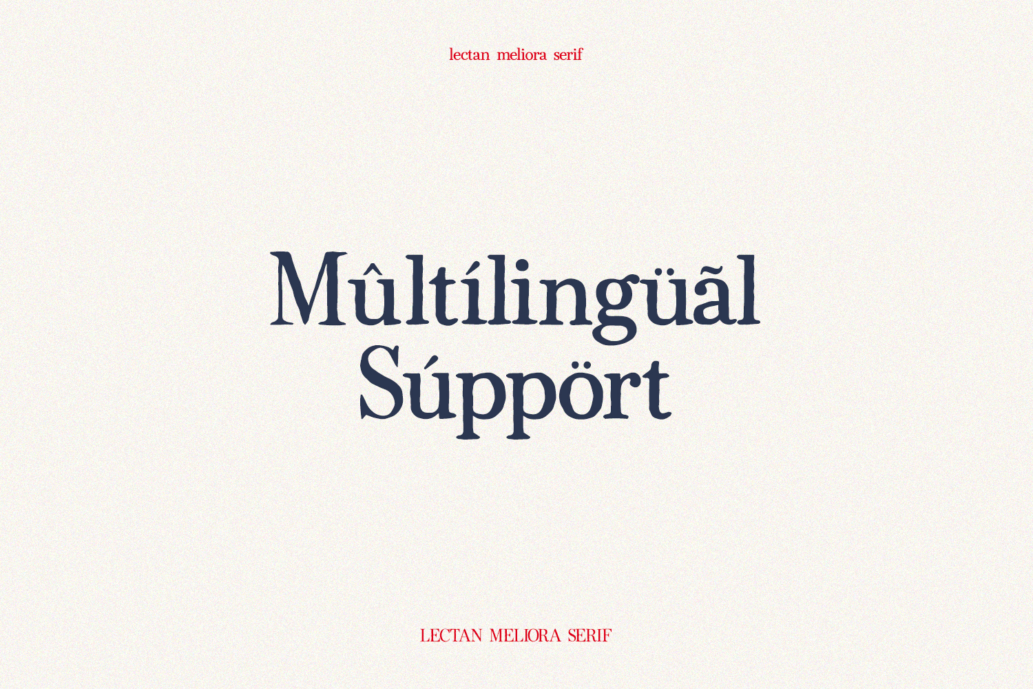 Lectan Meliona – Handmade Serif Font