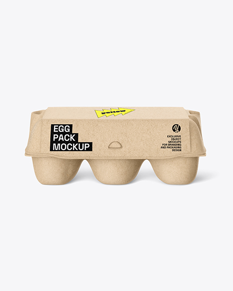 Egg Carton Packaging Mockup - Carton+Package+Mockup+In+Packaging+Mockups+On+Yellow+Images+Object+Mockups