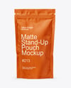 Matte Stand-Up Pouch Mockup