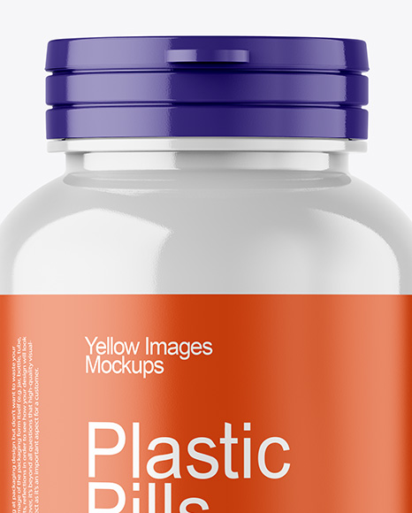 Glossy Pills Bottle Mockup
