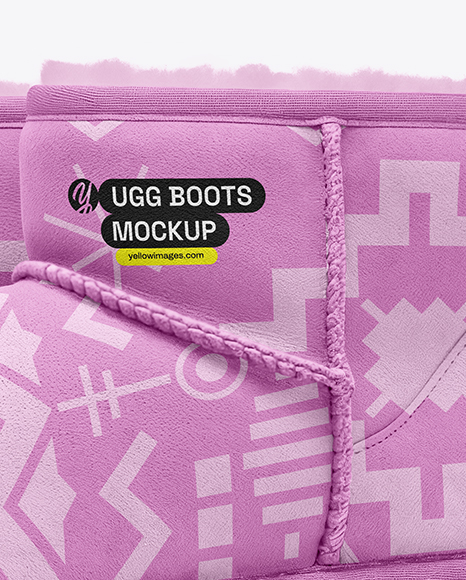 Pair of Women's UGG Boots Mockup