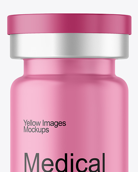 Matte Medical Ampoule Mockup