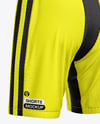 Shell Shorts Mockup - Back Half Side View