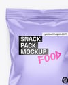 Glossy Snack Pack Mockup