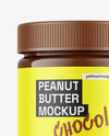 Jar With Chocolate Peanut Butter Mockup