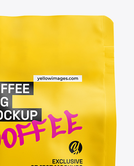 Matte Coffee Bag Mockup