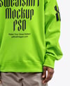 Black Boy with Dreadlocks Wearing Sweatshirt and Baseball Cap Mockup