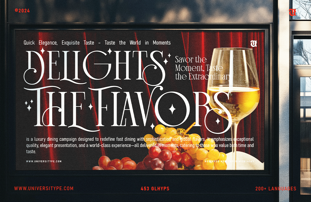 UT Silver Glass - A Display Serif Font
